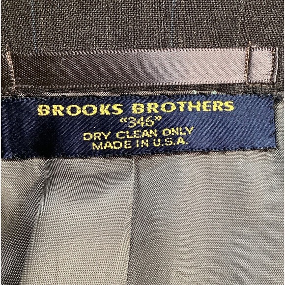 Brooks Brothers "346" Suit Jacket 48R* Grey Pencil Stripe 2 Button Single Breast - Picture 3 of 7